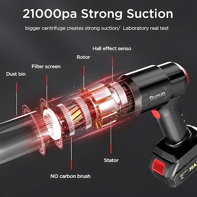 Wireless Handheld Car Vacuum Cleaner, 3-in-1 High Power 18000PA