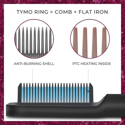 Electric Hair Brush Straightener Comb for Smooth, Silky Hair